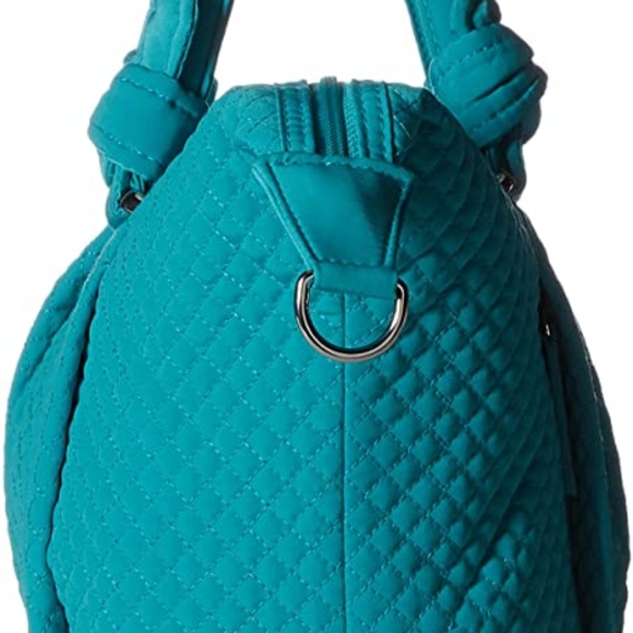 VERA BRADLEY TURQUOISE SEA HADLEY SATCHEL - Picture 5 of 8